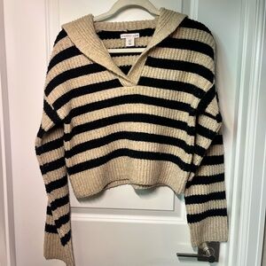 Sincerely Jules Soft Striped Crop Sweater
